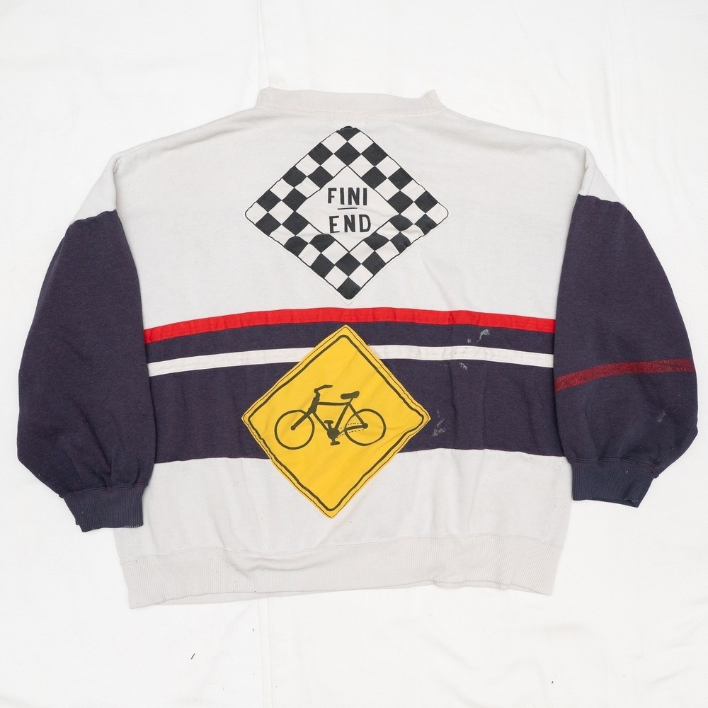 Vintage 80s Reebok Sport Special Edition International Cyclists Sweatshirt L - Picture 12 of 14
